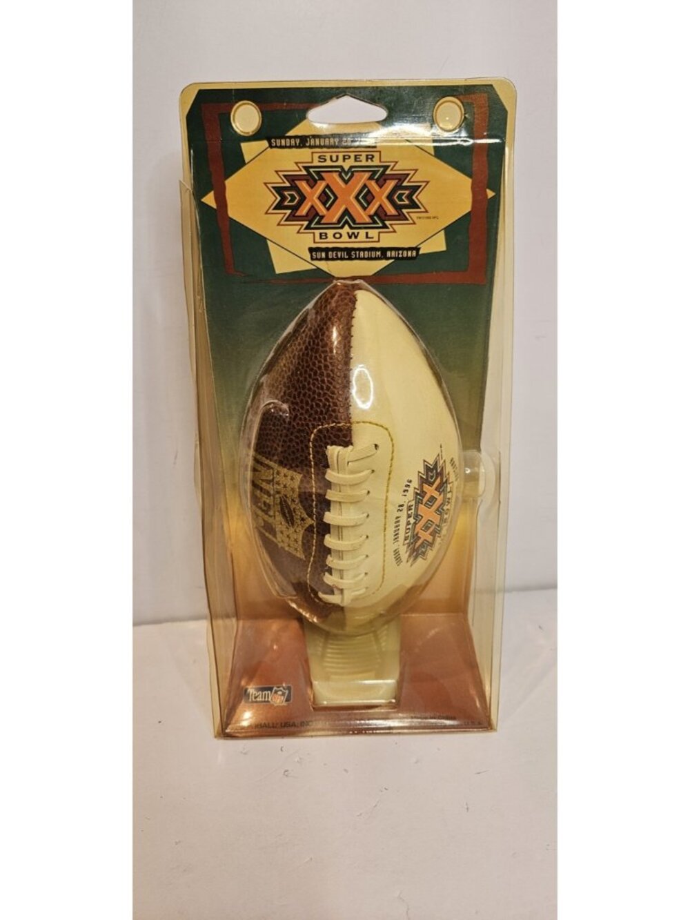 Mini Football Super Bowl XXX 30 January 28 1996 Original Packaging * Open